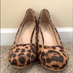 Bella Marie Leopard Print Heel